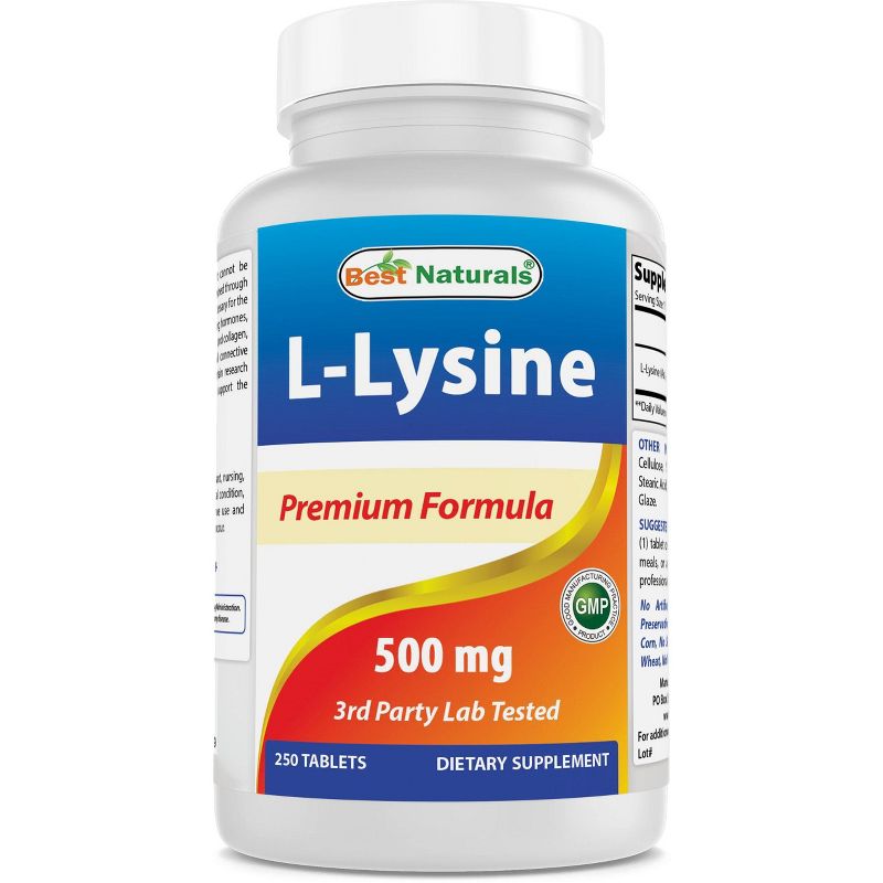 L-Lysine 500 mg 250 Tablets, 1 of 5