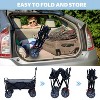 CAVINAS Folding Wagon Cart, Heavy Duty Utility Garden Cart with Wheels, Outdoor Wagon for Camping, Shopping - 2 of 4