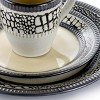 Elama Desert Sand 16 Piece Stoneware Dinnerware Set - 4 of 4