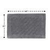Knightsbridge Shooting Star 220 GSF Reversible Bath Rug 24 x 40 - Silver - 2 of 4