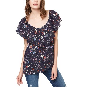 Sanctuary Clothing Womens Eva Printed Floral Knit Blouse - 1 of 1