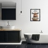 Stupell Industries Laundry Cattle with Hanging Socks Black Framed Floater Canvas Wall Art - 2 of 4
