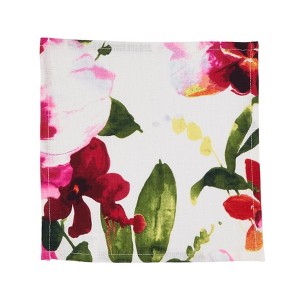 Saro Lifestyle Printed Floral Design Napkin - 1 of 4