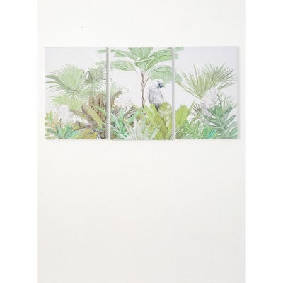 Sullivans Set of 3 Tropical Wall Art 24"H Multicolored