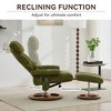 Okak Modern Chenille Adjustable Recliner Swivel Lounge Chair with Ottoman Footstool,Leisure Accent Chair for Living Rooms,Relaxation Areas - 4 of 4