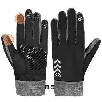 SUN CUBE Winter Gloves Men Women, Touch Screen Thermal Fingertips, Cold Wind Resistant Running Cycling Hiking Driving