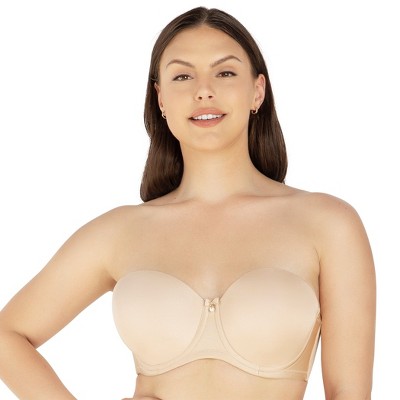 Curvy Couture Women's Smooth Strapless Multi-way Bra Cocoa 42c