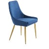 Vynxaria Upholstered Armless Accent Chairs Set of 2 - Classic Design with Stainless Steel Legs - 2 of 4
