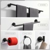 WOWOW 6-Piece Stainless Steel Bathroom Towel Rack Set in Brushed Nickel - 4 of 4