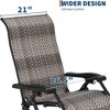 GustoWave Foldable Rattan Reclining Lounge Chair with Wide Armrests and Locking System, Perfect for Poolside, Backyard, Garden, or Balcony - 4 of 4