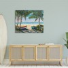 Stupell Industries Row Boats on Beach Shore Tropical Palm Trees Canvas Wall Art - 2 of 4