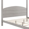 PAGED Modern Wooden Canopy Bed, King Size Bed Frame with Headboard and Support Legs, Platform Bed for Bedroom, Easy Assembly - 3 of 4