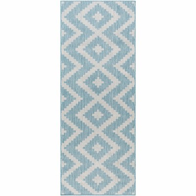 Hauteloom Anke Aqua Area Rug