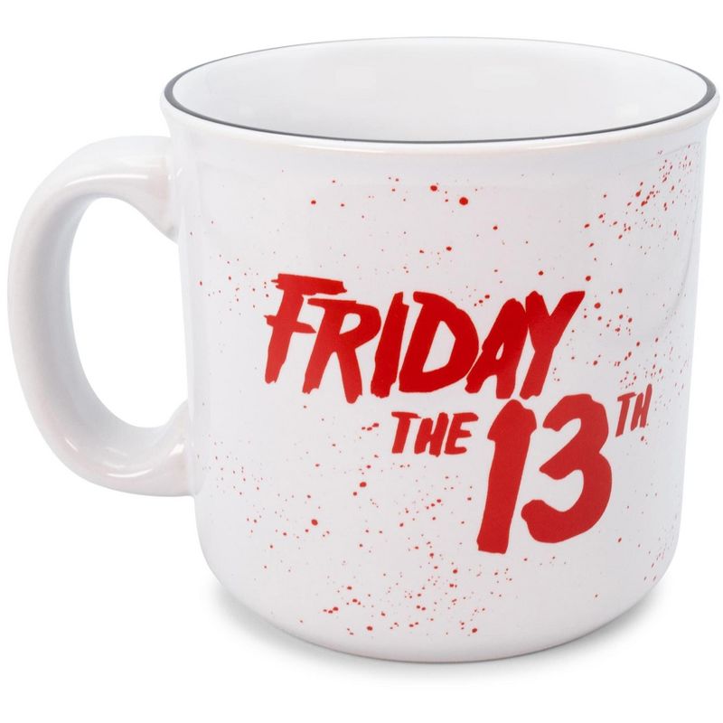 Silver Buffalo Friday the 13th Welcome To Camp Crystal Lake Ceramic Camper Mug | 20 Ounces, 2 of 7