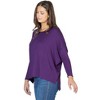 Womens Oversized Long Sleeve Dolman Top - 24seven Comfort Apparel™ - 2 of 4