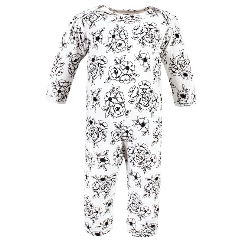 Hudson Baby Infant Girls Cotton Coveralls, Mom Dad Toile, 5 of 6