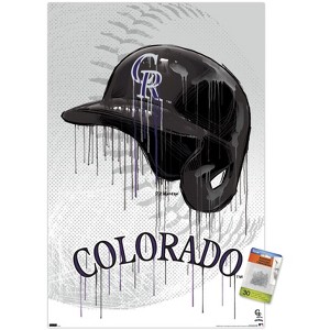 Trends International MLB Colorado Rockies - Drip Helmet 22 Unframed Wall Poster Prints - 1 of 4