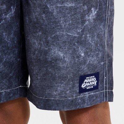 Nintendo Boys' Nintendo Super Mario Brothers Swim Shorts - Purple/Black S — фото 3