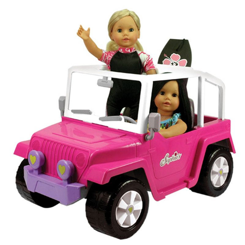 Sophia’s 4 x 4 Hot Pink Beach Cruiser Truck for 18" Dolls, 1 of 9