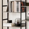 5 Tier Book Shelf, Bookcases and Bookshelves, Display Shelves, Vintage Storage Rack with Open Shelves & Metal Frame - 3 of 4