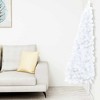 Artificial Half Christmas Tree White PVC - 2 of 4