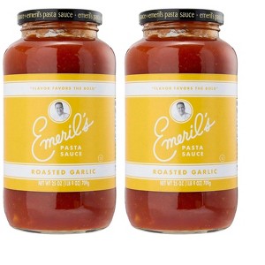 Emeril Lagasse 25 Oz, 2-PK, 4-PK and 6-PK Pasta Sauces : Arrabbiata, Vodka, Homestyle Marinara, Roasted Garlic, Tomato Basil (2-PK Roasted Garlic) - 1 of 4