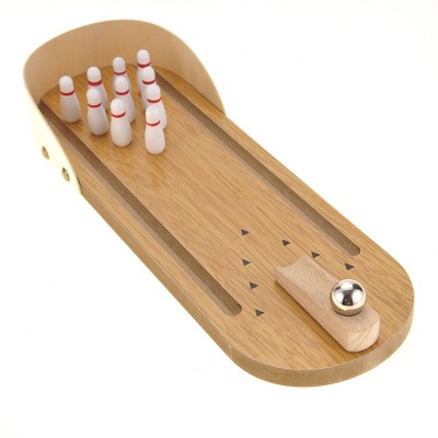 Ready! Set! Play! Link Tabletop Wooden Board Mini Arcade Bowling Game