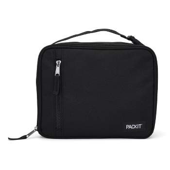 PackIt Freezable Snack Bag, Black, Built with EcoFreeze Technology,  Foldable, Reusable, Zip Closure Locks in Cool Dry Air, Perfect for all  Ages, and