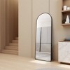 FONTOI Floor Standing Full Length Mirrors Wall Mirror, Decorative Mirror, Clothing Store, Large Mirror, Wall Mounted, Black 23.2*0.6"*64.9" - 4 of 4