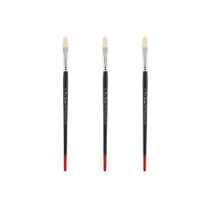 Creative Mark Powercryl Ultimate Acrylic Paint Brushes - Filbert Assorted Sets of 3, Artist Paint Brushes, 3 Diameters of Synthetic Hair Filament, - 1 of 4