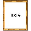 PosterPalooza | 11x14 Thin Bamboo Picture Frame, UV Acrylic, 2 Finishes - Gold and Brown - 2 of 4