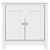 vidaXL Solid Pine Wood Bathroom Sink Cabinet Berg Range in White Color, offering Spacious Storage Space, Ideal for Bathroom Essentials, Easy-to-Clean - 3 of 4