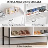 Whizmax 2-Drawer Shoe Cabinet, Freestanding Entryway Organizer with Flip-Up Doors, Metal Legs, Narrow Shoe Rack for Dry/Wet Separation Storage - 3 of 4