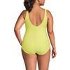 Lands' End Women's Chlorine Resistant Scoop Neck Soft Cup Tugless Sporty One Piece Swimsuit - 4 of 4