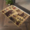 Kumasinova Rustic Wildlife & Southwest Area Rug – Deer, Bear, Fish & Duck Motifs for Living Room, Kid & Pet-Friendly, Stain-Resistant Door Mat - 2 of 4