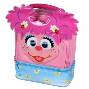 Intimo Sesame Street Abby Cadabby Face Dual Compartment Insulated Lunch Box Bag Tote Pink - 1 of 4