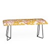 ThirtyOne Illustrations Wildflowers in Turmeric Bench Yellow - Deny Designs - 4 of 4