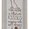 Park Designs Dog Paw Filled with Kisses Embroidered Dishtowel - image 2 of 2