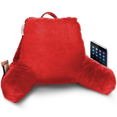 Nestl Memory Foam Reading Pillow, Reading & Bed Rest Pillow, Back Pillow with Pockets