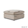 Modern Ottoman Module for Living Room, Cushion Covers Removable, Minimalist Comfy Breathable Footstool - 3 of 4