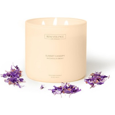 Benevolence LA Sunset Canopy Scented Candle 15oz, 50-Hour Burn