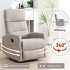 TiramisuBest Manual Recliner Chair Rocker Swivel Fabric Living Room 360 Degree Rocking Reclining, 26.38"*33.86"*39.77" - 3 of 4