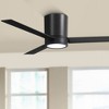 52" Minka Aire Roto Coal LED Hugger Ceiling Fan with Remote - 2 of 4