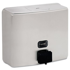 Bobrick ConturaSeries Surface-Mounted Liquid Soap Dispenser, 40 oz, 7 x 3.31 x 6.13, Stainless Steel Satin - 1 of 3