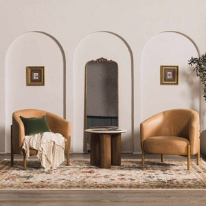 Hauteloom Neola White/Brown Oushak Rug - 1 of 4
