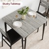 WhizMax Dining Table Set for 2 with Square Wood Top and Cushioned Chairs, 3 Piece Kitchen & Dining Room Sets for Small Space, Apartment - 3 of 4
