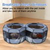 EighteenTek 2 Mesh Room Pop Up Portable Pet Playpen - 3 of 4