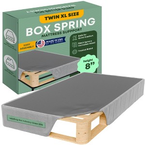 Continental Sleep, 8-Inch Low Profile Mattress Foundation, Strong Wood Structure, Easy Simple Assembly Box Spring. - 1 of 4