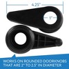 Impresa Two Pack Door Handle Extension for Rounded Knobs, Soft Rubberized Doorknob Extension, Fits Door Knobs 2" to 2.5" - 3 of 4