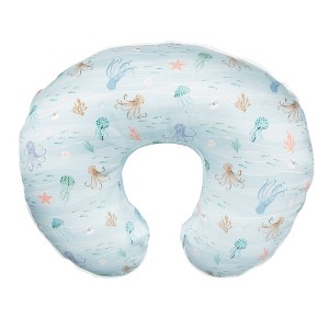 Boppy Nursing Pillow Cover Premium, Blue Ocean - 1 of 4